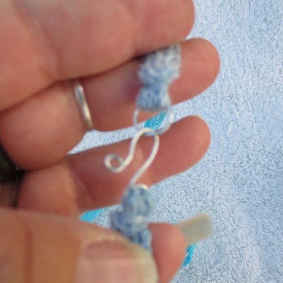 New Boho Fiber & Ceramic Hand Crafted Necklace - Picture 4 of 7